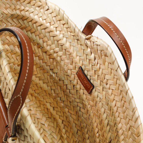 Jimmy Choo Macy Small Raffia Cross-Body Tote Bag - Picture 11 of 15